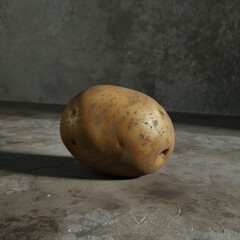 Sticker - potatoes on a wooden table