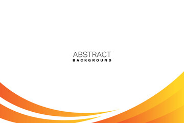 Wall Mural - abstract orange wavy business style background. vector illustration