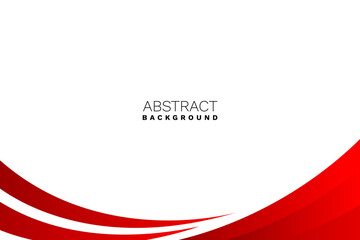 Wall Mural - abstract red wavy business style background. vector illustration