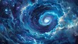 Cosmic Vortex with Illuminated Galactic Core