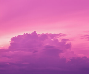 Wall Mural - pink sky and clouds background