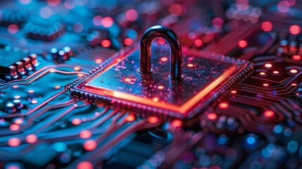 Poster - Explore the cutting-edge of technology with a focus on cybersecurity measures that defend against evolving digital threats