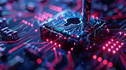 Poster - Explore the nexus of IoT security, where advanced encryption and smart technology protect our interconnected devices