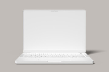 Laptop Clay Blank Mockup