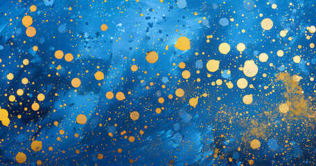 Wall Mural - some gold, blue, and light reflections background ai generative