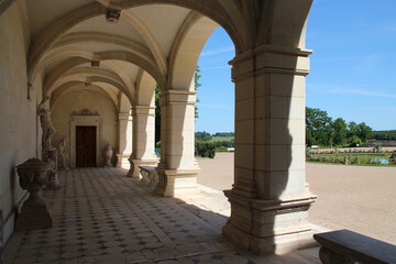 Sticker - gothic and renaissance castle in valencay in france 