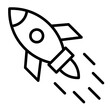 © MuhammadAsfandyar - Rocket Launch line icon