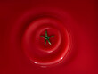 © RooM The Agency - Full frame conceptual image of tomato sauce with a tomato stalk