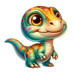 Wall Mural - Cute Dinosaur Cartoon Clipart