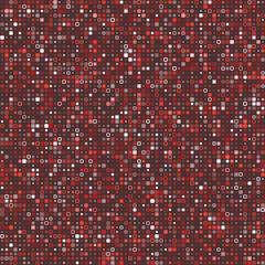 Poster - Geometric background. Various style rounded squares in multiple colors. Deep red, soft pink, muted coral, warm gray. Posh vector illustration.