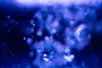 Wall Mural - Abstract Blue bokeh defocus glitter of light