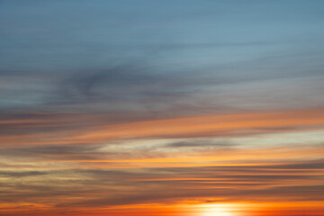 Wall Mural - sunset sky background overlay. ideal for sky replacement