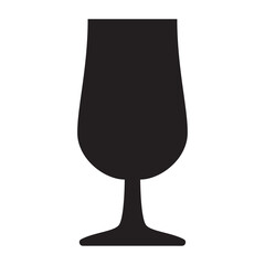 Poster - glass of water icon in trendy flat style