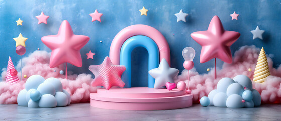 Mermaid-themed party decorations, blending the sweetness of desserts with the enchanting allure of undersea fantasies