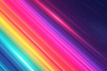 Colorful Rainbow Shift Copy Spcae Design. Vivid Prism Wallpaper Pen And Ink Abstract Background. Gradient Motley Wallpaper Lgbtq Pride Colored Neon Illustration Hormone Therapy