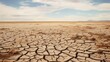 cracked dried lake bed