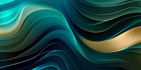 Poster - vector art deco wavy luxury pattern, wave line japanese style background. organic dynamic pattern, t
