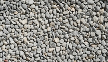 Poster - rough texture of wall made of small gray cement pebbles small uneven gravel texture