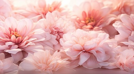 Poster - garden blush pink flowers