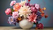 bouquet flowersr in vase