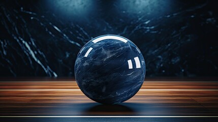 Poster - stone navy blue marble