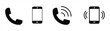phone icon, ringing phone icon vector illustration