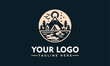 Vintage Adventure Mountain Logo Vector Premium Design for Traveler Lovers Camping and Outdoor Enthusiast Branding
