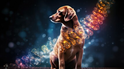 Wall Mural - breed dog dna