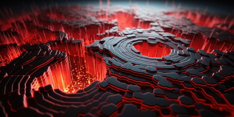 Aufkleber - Computer generated image of red and black abstract background. Ideal for graphic design projects