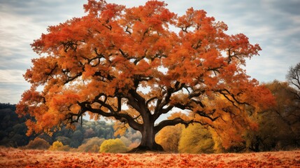 Poster - acorns oak tree fall