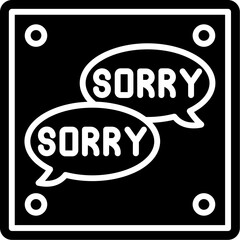 Poster - Sorry Icon