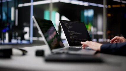 Poster - Programmer Woman Coding On Computer