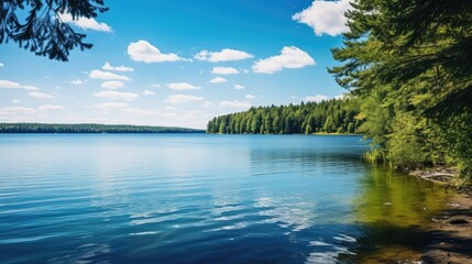 Wall Mural - serene lakefront