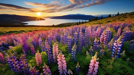 Poster - meadow wildflower field