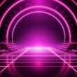  pink and purple fluro background for a powerpoint presentation. The theme should be futuristic and about extra curricular activites, it should be subtle enough that it should allow for text to be inf