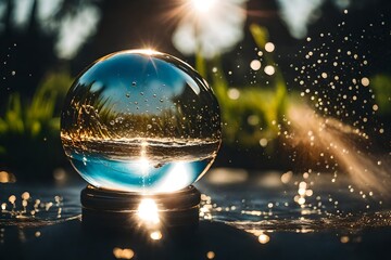 Aufkleber - water buble closeup