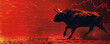 A bull fighter in the financial arena symbolizing the struggle against market volatility bearish trends in the backdrop
