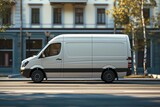Fototapeta Miasto - Delivery Van