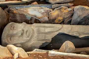 Wall Mural - Interior of an ancient tomb in San Agustin, Colombia