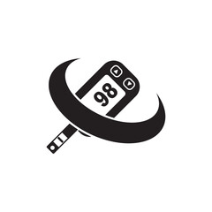 Poster - Blood sugar measuring symbol icon, vector illustration design