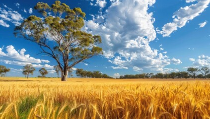 Wall Mural - golden fields: capturing the beauty of summer harvest in rural landscapes