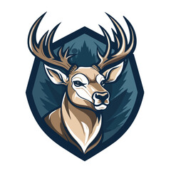 Wall Mural - deer head vector