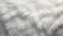 White faux fur texture