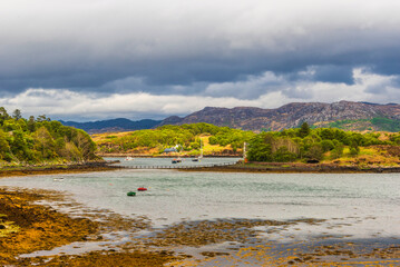 Wall Mural - nature sceneries along the wester ross route, highlands Scotland