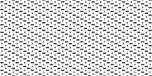Dashed Line Pattern With Small Circle. Striped Background With Seamless Texture. Short Lines With Rounded Corner. Vector Illustration
