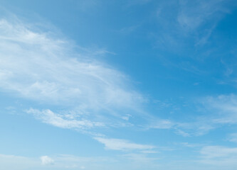 Wall Mural - small clouds in the blue sky