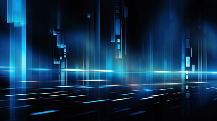 Aufkleber - Vibrant abstract background with glowing neon lines and futuristic design.