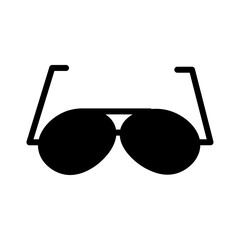 Summer Sun Glasses Glyph Icon