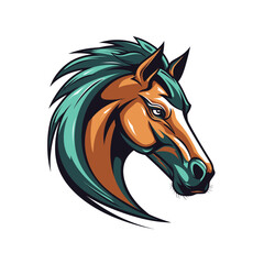 Wall Mural - horse head vector