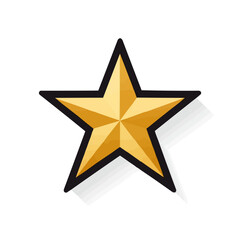 Poster - star vector icon isolated on white background graphic design